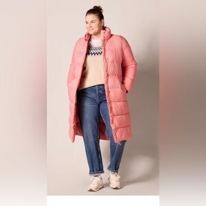 ❤️ Pink Long Puffer Coat